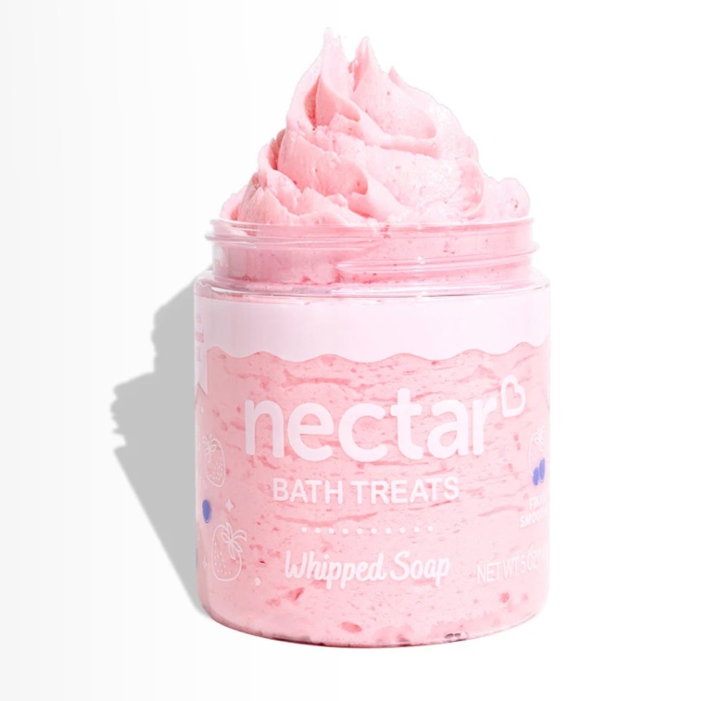 New Never Opened Nectar Bath Treats Nourishing Whipped Soap - Fruit Smoothie